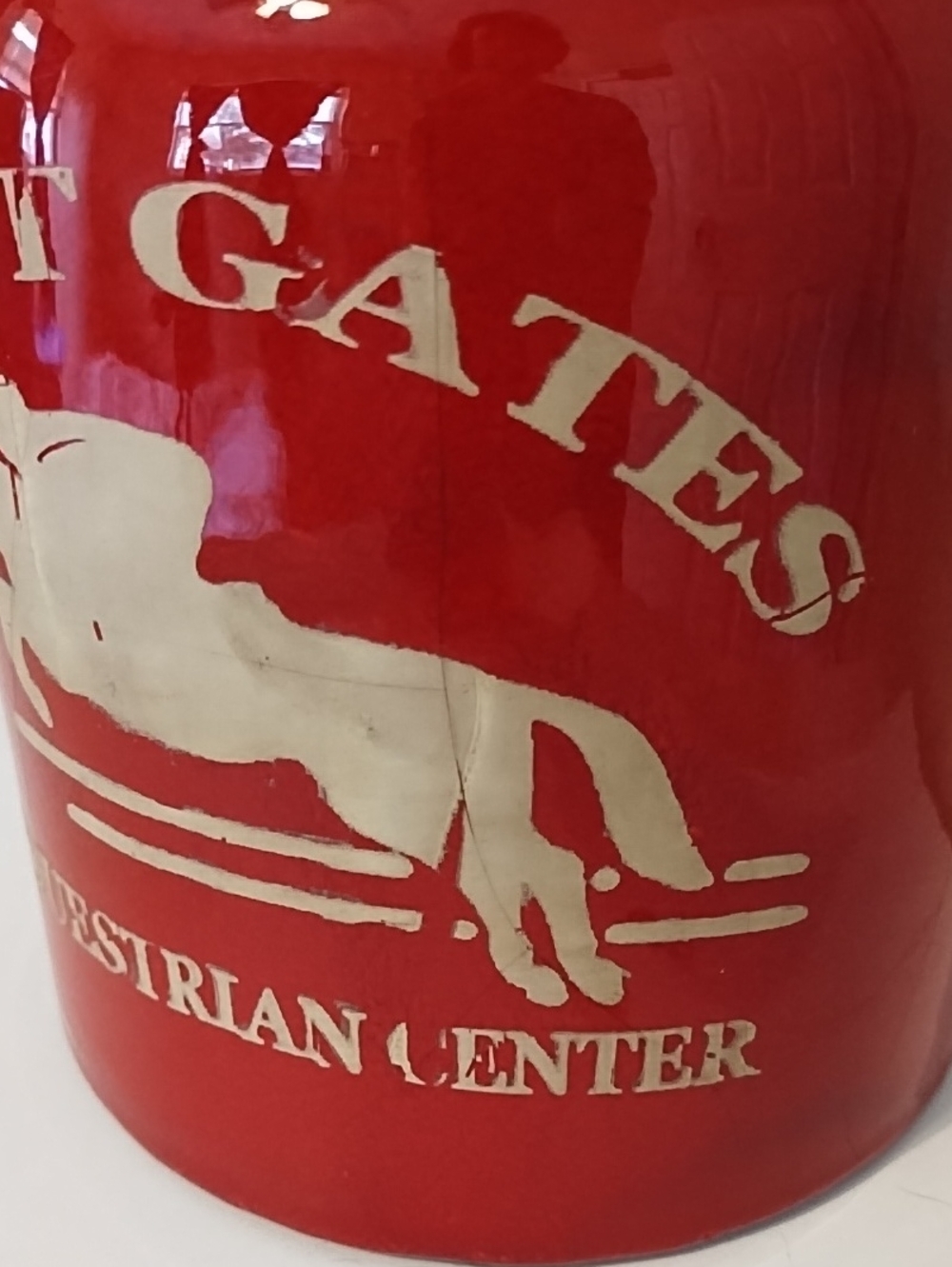 West Gates Equestrian Center Red Terracotta Jug - Picture 3 of 11